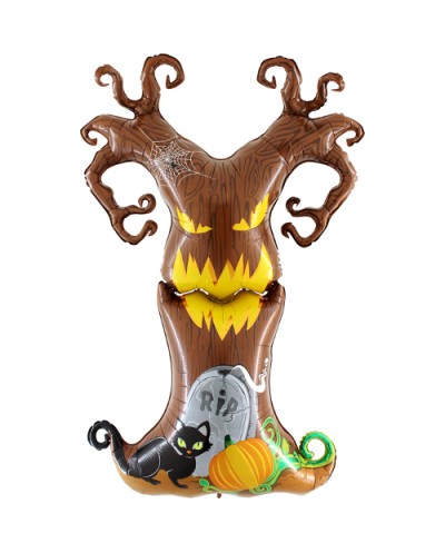 BALLON METALLIQUE ARBRE D'HALLOWEEN 152 CM DE HAUT