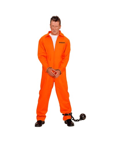 DEGUISEMENT PRISONNIER DETENU COMBINAISON ORANGE TAILLE XXL