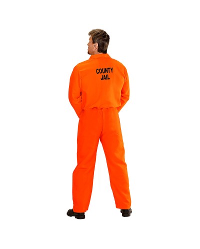 DEGUISEMENT PRISONNIER DETENU COMBINAISON ORANGE TAILLE XXL
