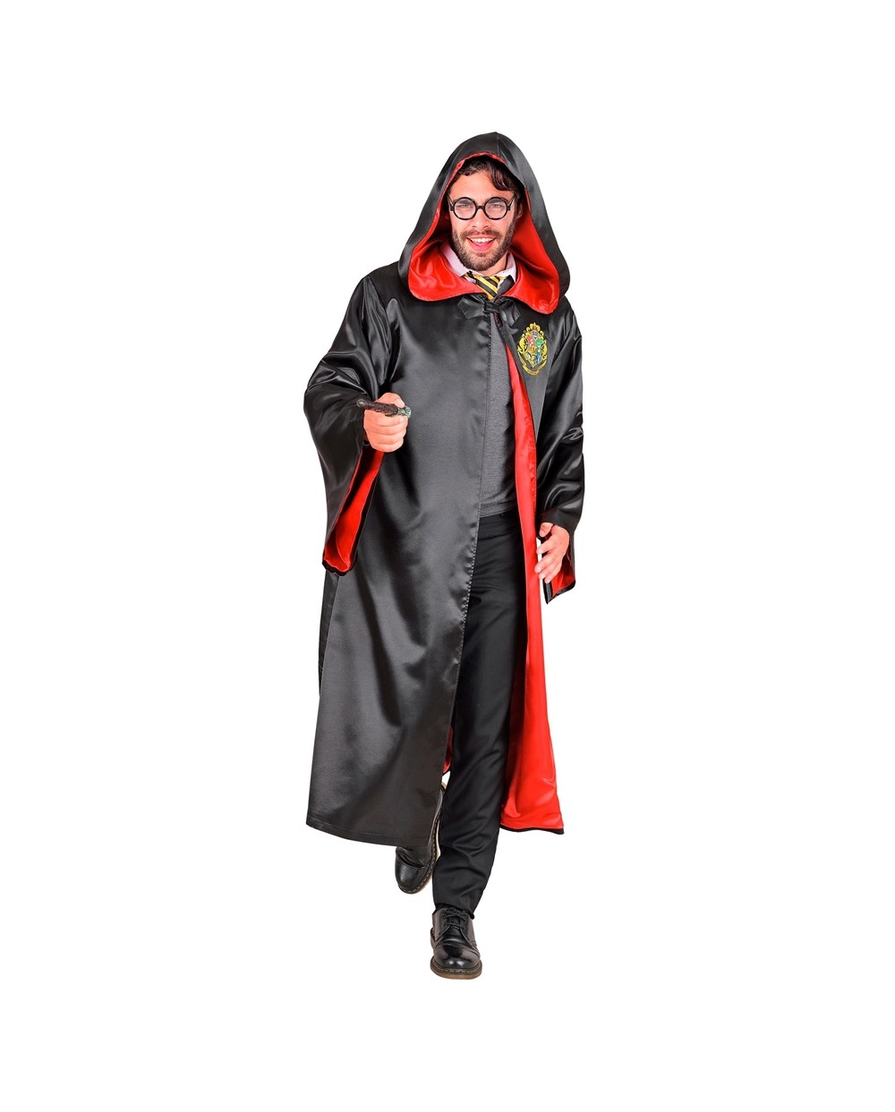 DEGUISEMENT CAPE HARRY POTTER GRYFFONDOR TAILLE L-XL NOIR ET ROUGE
