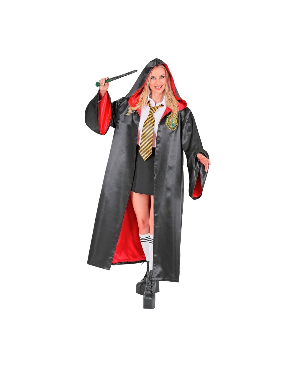 DEGUISEMENT CAPE HARRY POTTER GRYFFONDOR TAILLE XXL NOIR ET ROUGE