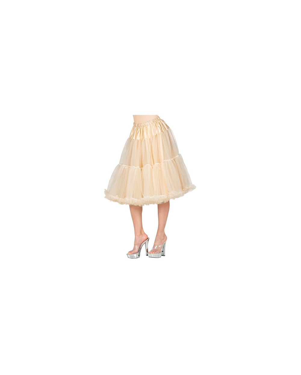 JUPON OU JUPE BOUFFANT IVOIRE OU CREME TULLE 65 CM
