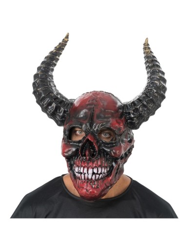 MASQUE SQUELETTE DEMON ROUGE