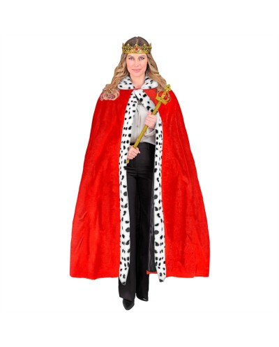 DEGUISEMENT CAPE DE ROI TAILLE UNIQUE ADULTE LONGUEUR 140 CM