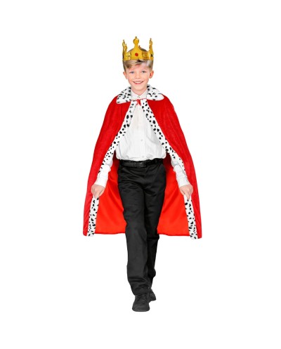 DEGUISEMENT CAPE DE ROI TAILLE UNIQUE ENFANT LONGUEUR 90 CM