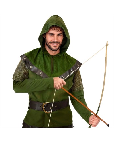 DEGUISEMENT ROBIN DES BOIS OU ARCHER VERT ET MARRON HOMME TAILLE S 