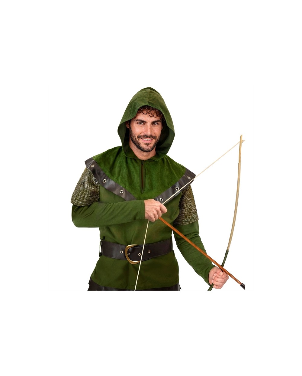 DEGUISEMENT ROBIN DES BOIS OU ARCHER VERT ET MARRON HOMME TAILLE S 
