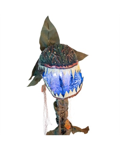 DECO HALLOWEEN ANIMATRONIC MOUVEMENT SON ET LUMIERE PLANTE CARNIVORE 205 CM