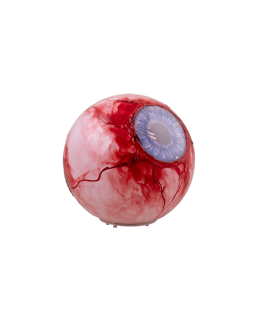 DECO HALLOWEEN ANIMATRONIC SON ET LUMIERE OEIL BOURSOUFLE 25 CM