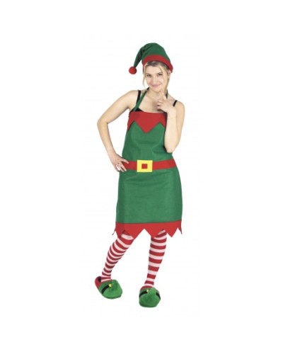 SET TABLIER ET BONNET DE LUTIN DE NOEL ADULTE