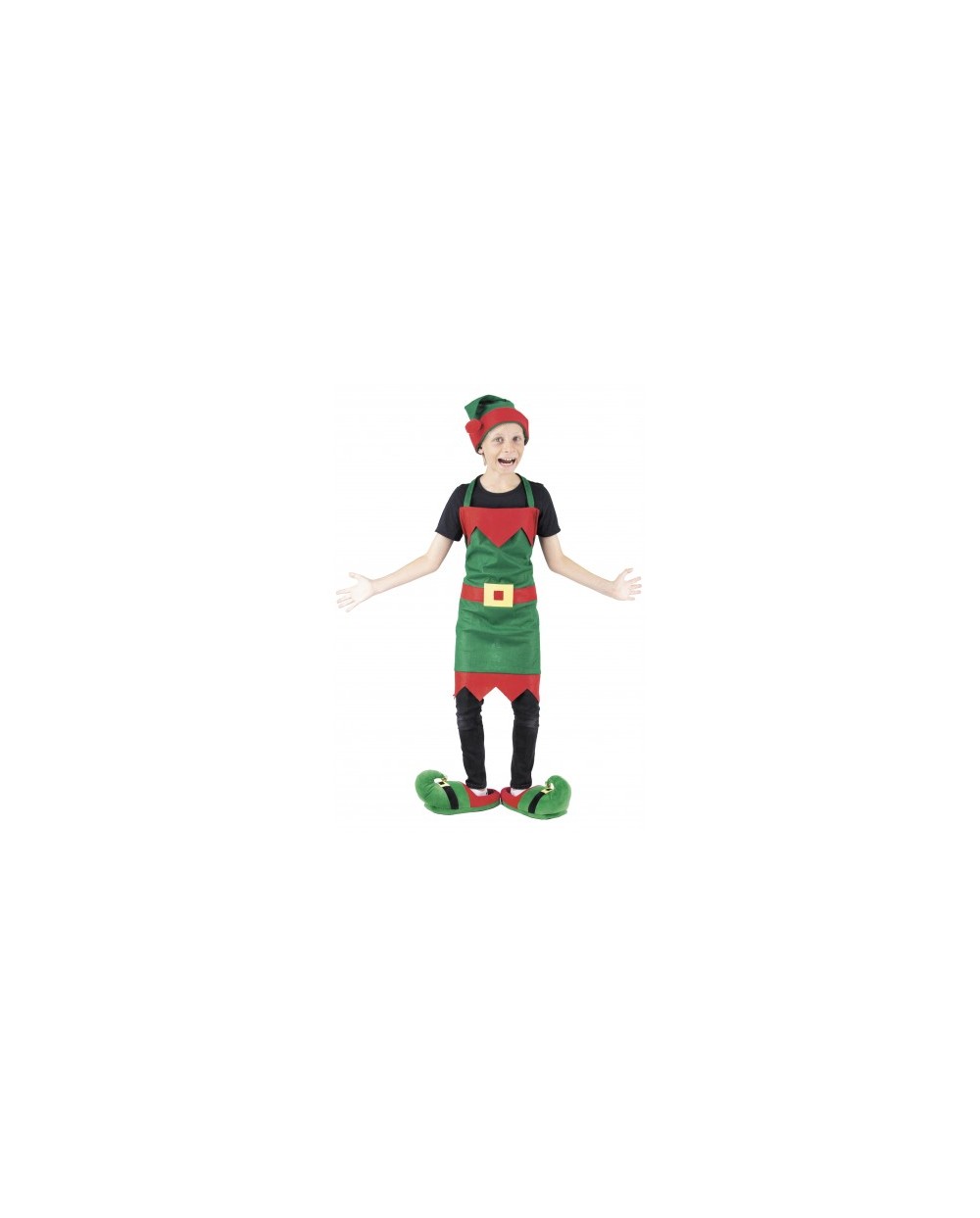 SET TABLIER ET BONNET DE LUTIN DE NOEL ENFANT