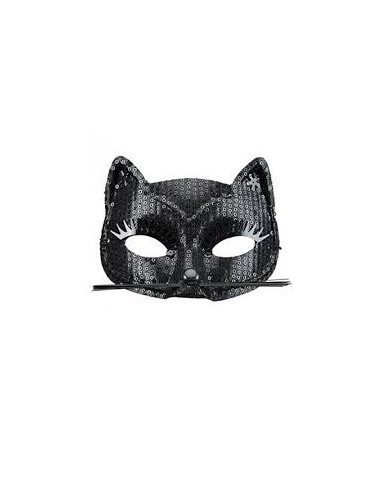 Masque de Chat Noir à paillettes