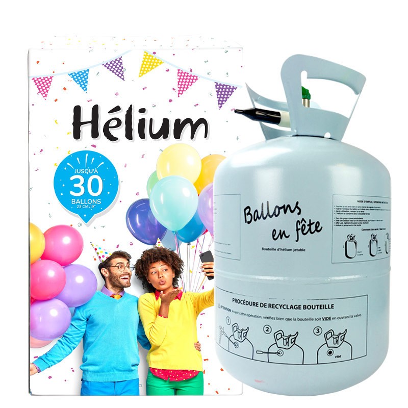 BOUTEILLE HELIUM BALLONS EN FETE POUR 30 BALLONS 0.25 M3