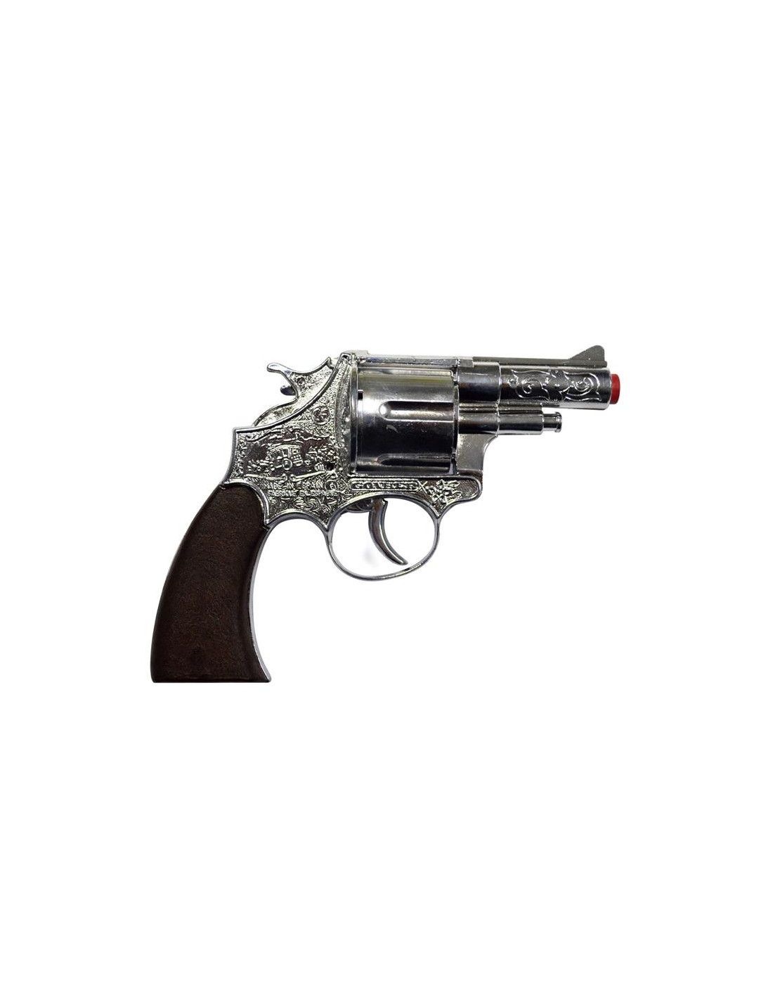 Pistolet Police en Métal Revolver Jouet Avec 12 Coups Cup Gun