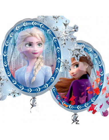 Ballon en aluminium XL La reine des neiges - Elsa & Anna 78 cm à prix  minis sur  !