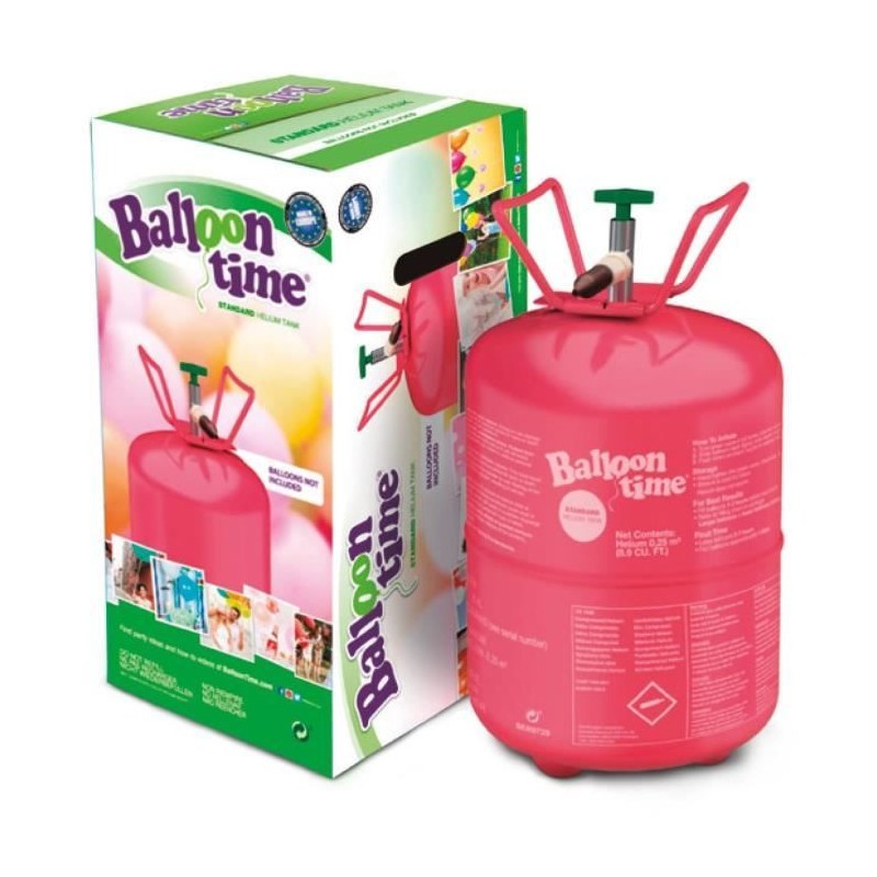 BOUTEILLE HELIUM 0,25 M3 POUR 30 BALLONS 23 CM