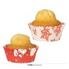 64 CAISSETTES POUR CUPCAKE OU MADELEINE AUX COULEURS DE NOEL