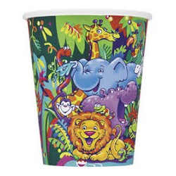 8 GOBELETS ANIMAUX DE LA JUNGLE 270 ML