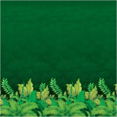 DECORATION FOND MURAL FORET OU JUNGLE 1.20 M X 9 M