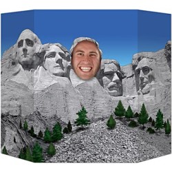 DECOR PASSE TETE  PHOTO 4 PRESIDENTS AMERICAINS MONT RUSHMORE