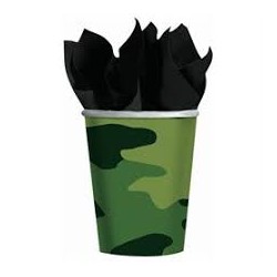 8 GOBELETS MILITAIRE 266 ML