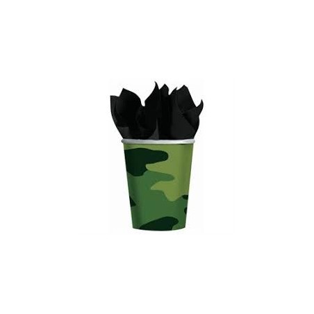 8 GOBELETS MILITAIRE 266 ML