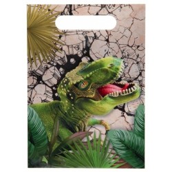 10 SACS CADEAUX DINOSAURES EN PAPIER
