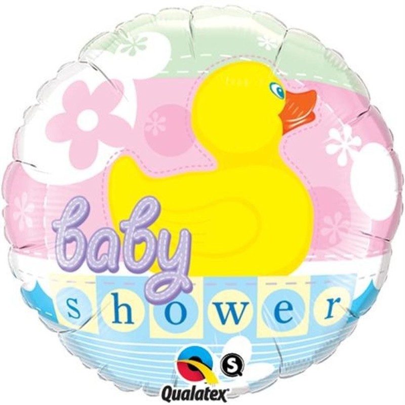 BALLON METALLIQUE ROND CANARD BABY SHOWER 46 CM BALLON METALLIQUE ROND CANARD BABY SHOWER 46 CM