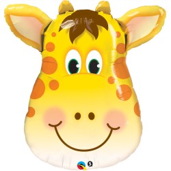 BALLON METALLIQUE TETE DE GIRAFE 81 CM