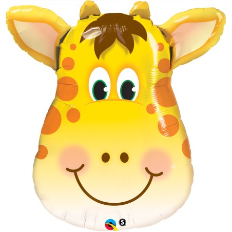 BALLON METALLIQUE TETE DE GIRAFE 81 CM