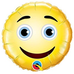 BALLON SMILEY JAUNE 23 CM