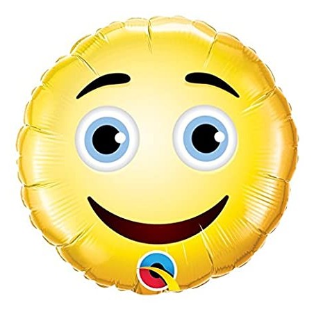 BALLON SMILEY JAUNE 23 CM