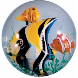 BALLON DOUBLE BUBBLES POISSONS 61 CM DE DIAMETRE