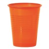 50 GOBELETS ORANGE EN PLASTIQUE