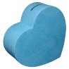 URNE DE FORME DE COEUR BLEU CLAIRE 25 X 33 CM