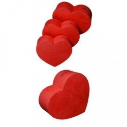 URNE COEUR ROUGE 28 X 36 CM 