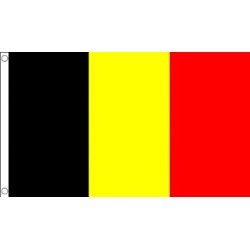 DRAPEAU BELGIQUE EN TISSUS 90 X 150 CM