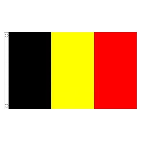 DRAPEAU BELGIQUE EN TISSUS 90 X 150 CM