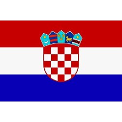 DRAPEAU CROATIE EN TISSUS 90 X 150 CM