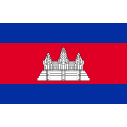 DRAPEAU CAMBODGE EN TISSUS 90 X 150 CM