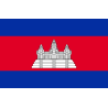 DRAPEAU CAMBODGE EN TISSUS 90 X 150 CM