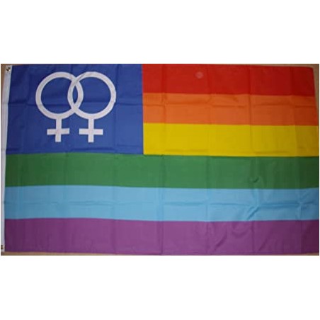 DRAPEAU GAY FEMME 90 X 150 CM