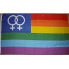 DRAPEAU GAY FEMME 90 X 150 CM