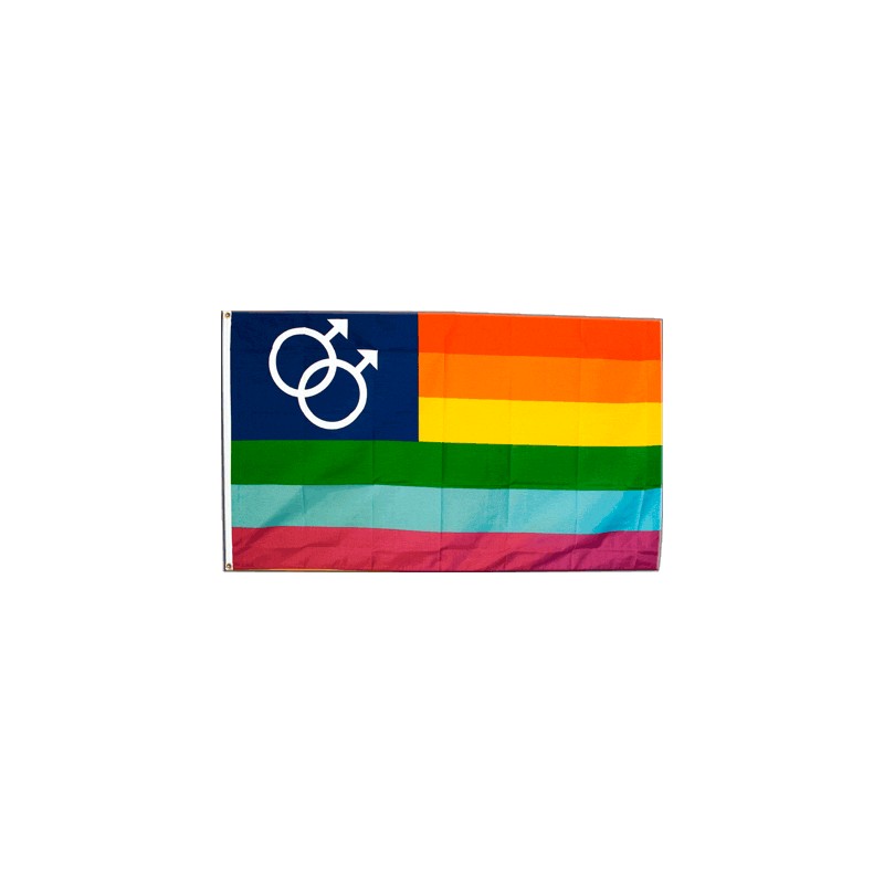 DRAPEAU GAY HOMME 90 X 150 CM