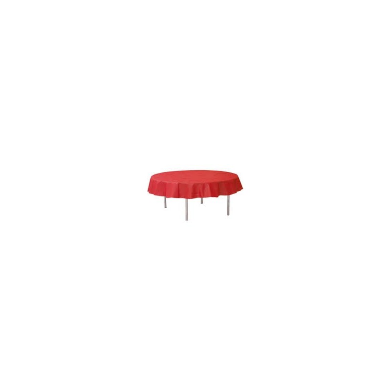 NAPPE TISSU NON TISSE OPAQUE RONDE ROUGE 2,40 M NAPPE TISSU NON TISSE OPAQUE RONDE ROUGE 2,40 M