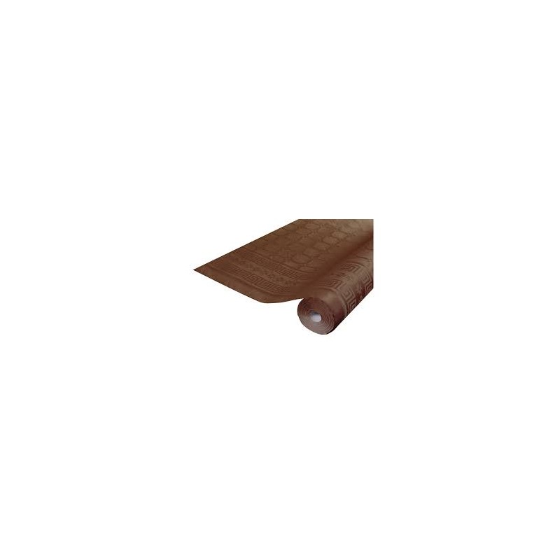 NAPPE DAMASSEE CHOCOLAT 6 M