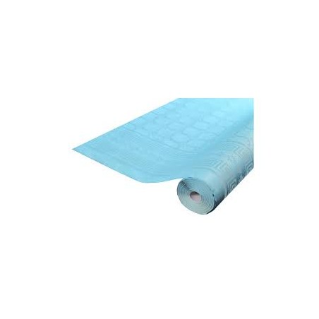 NAPPE DAMASSEE TURQUOISE 6 M