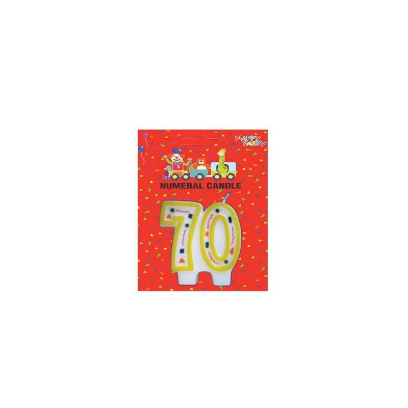 BOUGIE MULTICOLORE 70 ANS BOUGIE MULTICOLORE 70 ANS