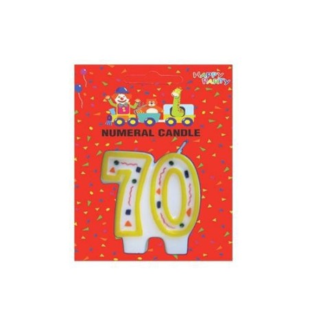 BOUGIE MULTICOLORE 70 ANS