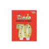 BOUGIE MULTICOLORE 70 ANS